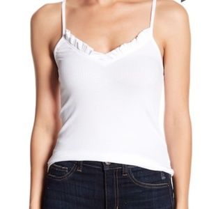 Ribbed Ruffle Tank